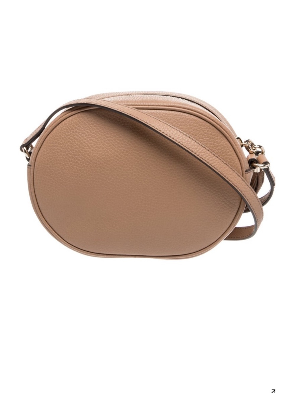 Gucci tan leather soho disco round crossbody with tassel NEW - Picture 3 of 5